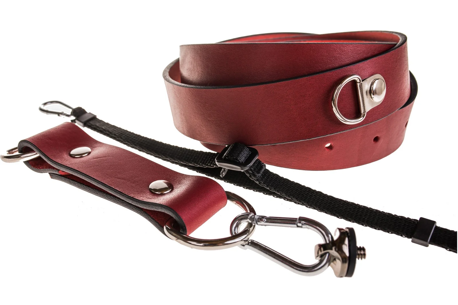 PAS NARAMIENNY FOTOGRAFICZNY ONE-BODY-SLIM CZERWONY - obrazek 3